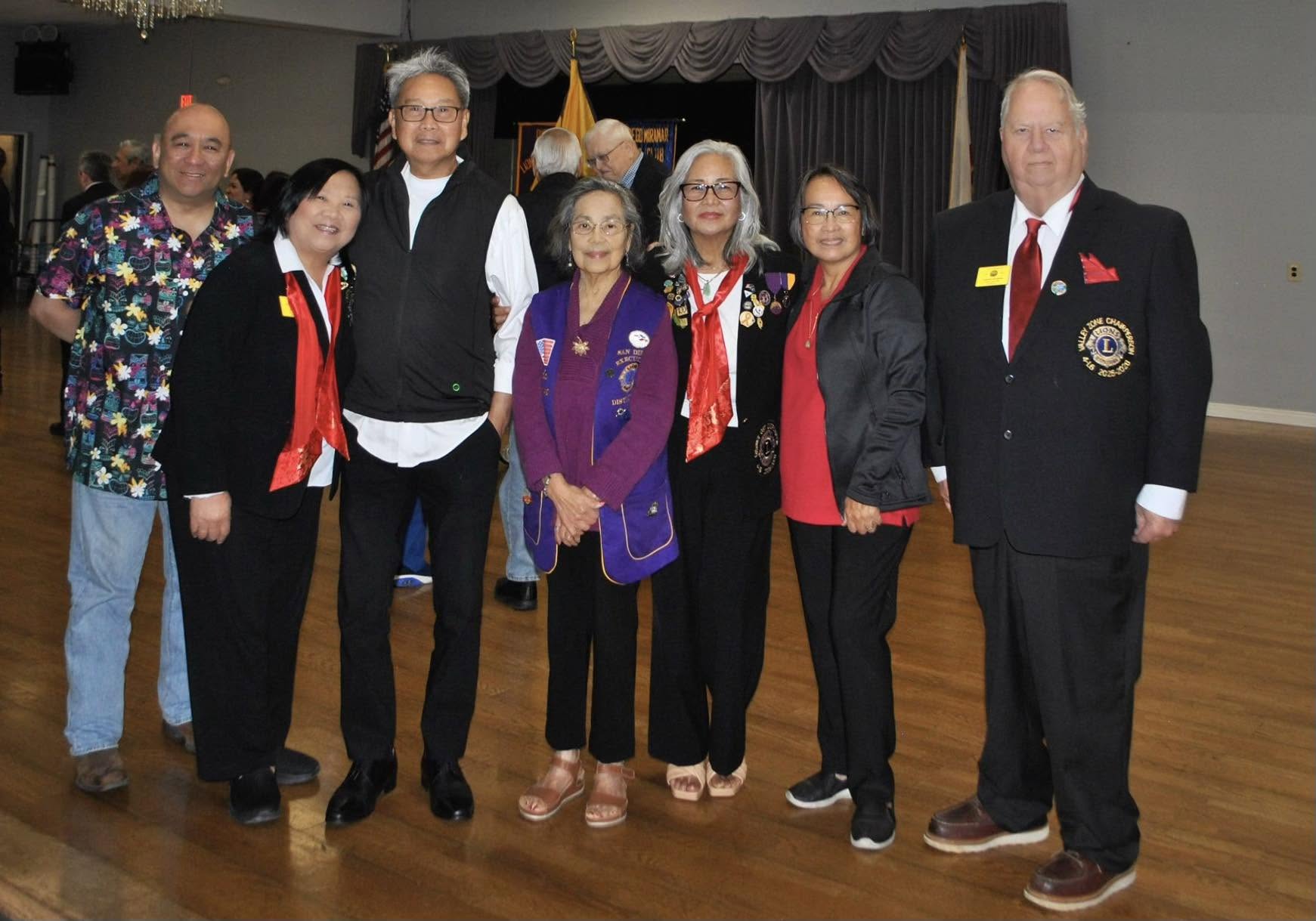 San Diego Miramar Lions Club members