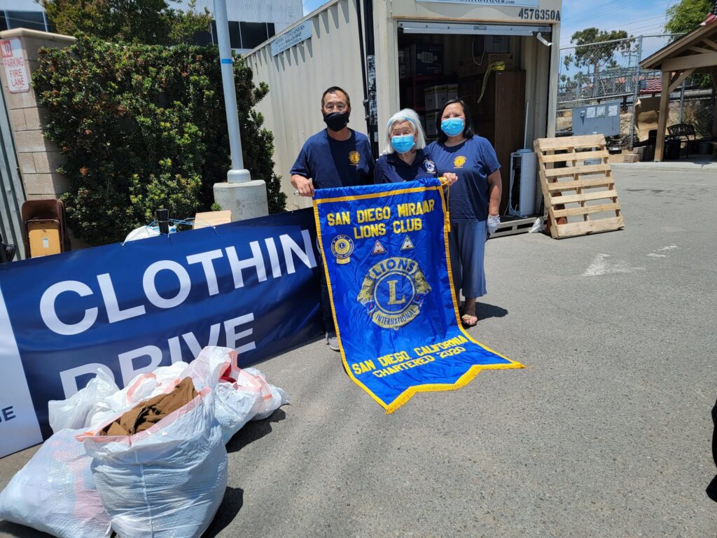 San Diego Miramar Lions Club - Clothing Drive (August, 2026)